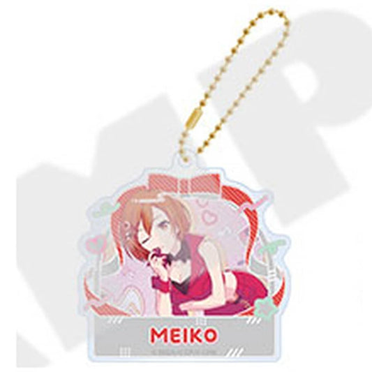 MEIKO Acrylic Keychain - Project SEKAI COLORFUL STAGE! feat. Hatsune Miku Anniversary/Birthday Illustration 2023-2024 - Approx. 65 x 65 mm - Sega (Pre-owned)