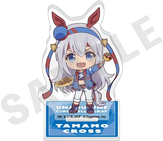 Tamamo Cross Trading Mini Acrylic Stand - Umamusume: Cinderella Gray Love It! Series (coly, Approx. 70mm) - Pre-owned