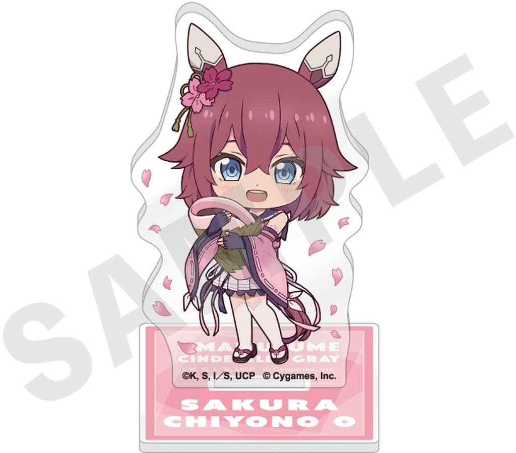 Sakura Chiyono O Mini Trading Acrylic Stand - Umamusume: Cinderella Gray (coly) - Approx H70mm x W70mm, Base H40mm