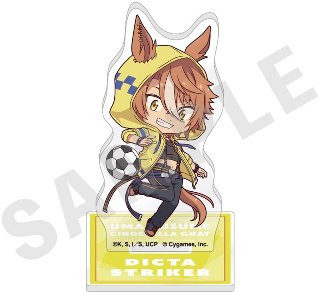 Dicta Striker Trading Mini Acrylic Stand - Umamusume: Cinderella Gray (coly, Used, ~70mm)