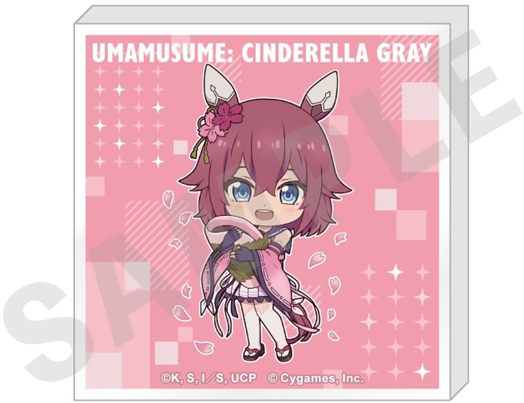 Sakura Chiyono O Trading Mini Acrylic Block - Umamusume: Cinderella Gray (coly) 50mm x 50mm x 8mm - Pre-owned