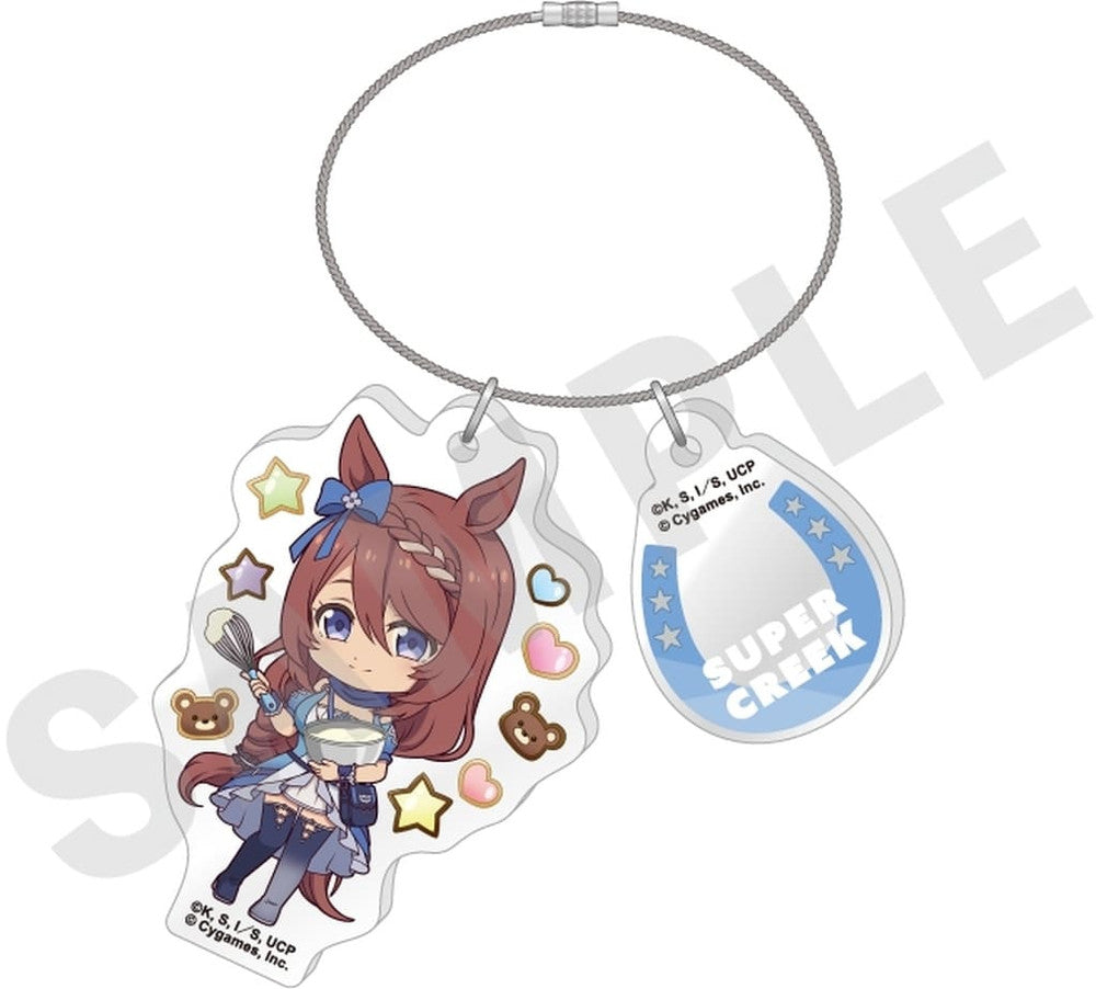 Super Creek Wire Acrylic Keychain (Love It! Series) - Umamusume: Cinderella Gray - coly - Pre-owned, Approx 6.5cm