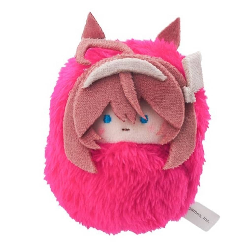 Mihono Bourbon Plush Keychain - Umamusume Pretty Derby Kurumitapi Nuigurumi Vol.2 (Tapioca, Pre-owned, ~7.5×6.5×6.0cm)