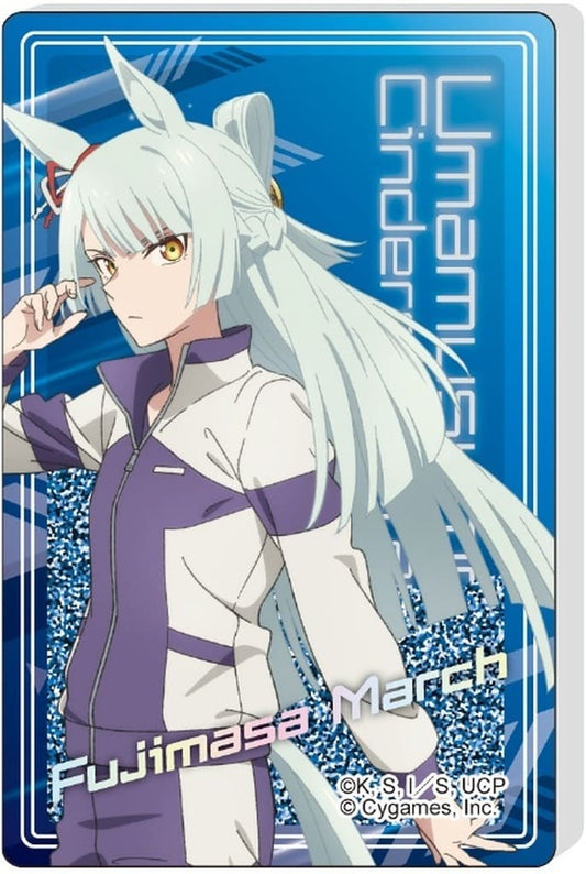 Fujimasa March Glitter Acrylic Block - Umamusume: Cinderella Gray (Tapioca, 85×55×10mm, Pre-owned)