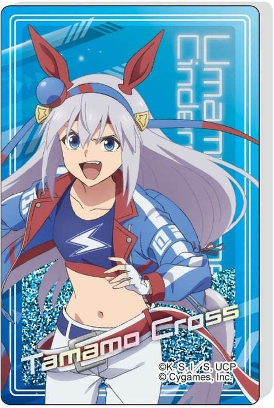Tamamo Cross Glitter Acrylic Block (Tapioca) - Umamusume: Cinderella Gray - 85×55×10mm Acrylic Block (Pre-owned)