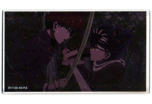 Hiei & Kurama Acrylic Block (Facing Each Other with Sword) - Yu Yu Hakusho WEB Kuji Vol.13 TWO SHOTS D-6 Prize (Approx. 40 mm, Pre-owned)