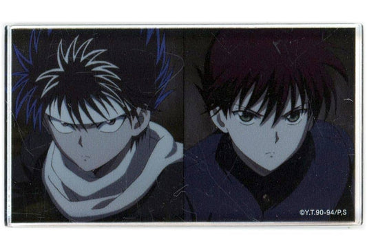 Hiei & Kurama Acrylic Block - Yu Yu Hakusho WEB Kuji Vol.13 "TWO SHOTS" D-10 Prize (Di-Techno) Approx. 40 mm
