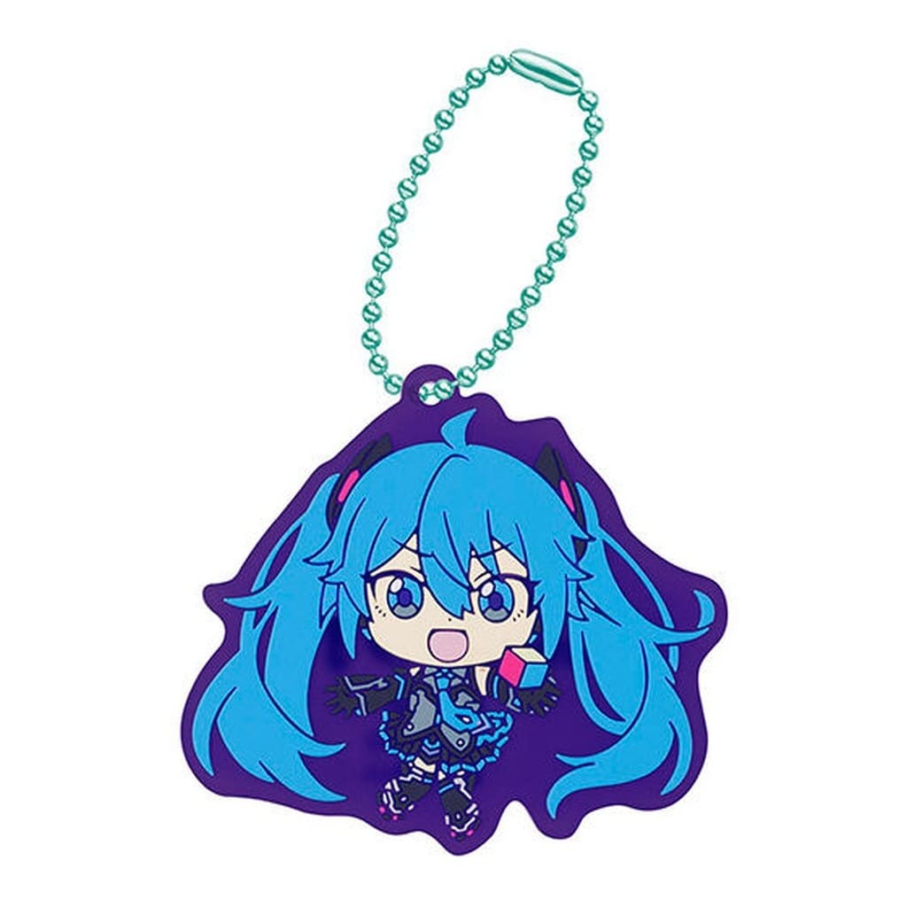 Hatsune Miku (Magical Mirai 2014 ver.) Rubber Mascot Keychain B Prize - Bandai - Approx. 6cm (Pre-owned)