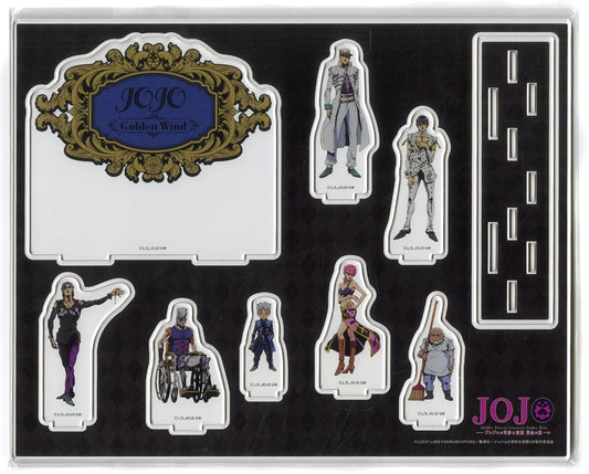 JoJo's Bizarre Adventure Golden Wind Acrylic Diorama (4-figure Gathering) - Medicos Entertainment - Approx. 230 mm