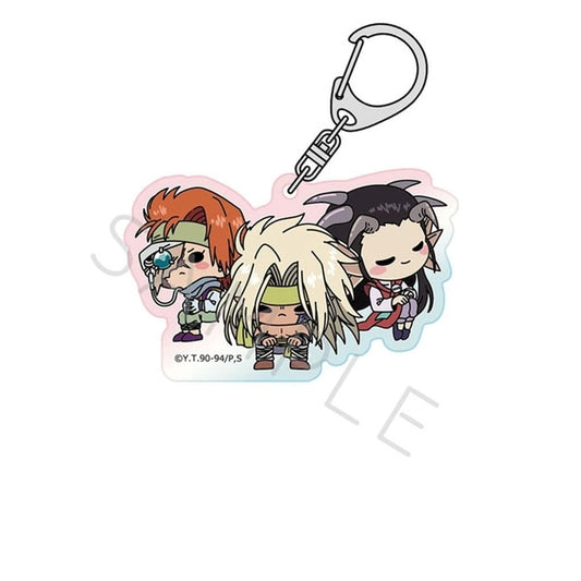 MK. Raizen & Mukuro & Yomi Acrylic Keychain - Yu Yu Hakusho - Aurora Finish - Approx. 7 x 7 cm (Pre-owned)