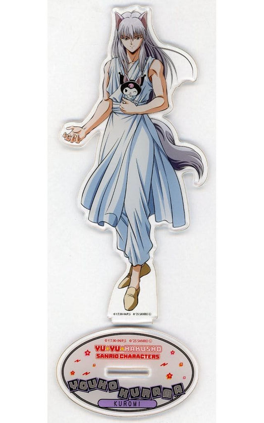Yoko Kurama & Kuromi Acrylic Stand - Yu Yu Hakusho × Sanrio Characters A3 Approx. 150 x 150 mm (Pre-owned)