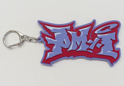Team AM × i BoC’z Official BIG Logo Rubber Keychain - Umamusume Pretty Derby (Cygames) - Approx 116×71×6mm (Pre-owned)