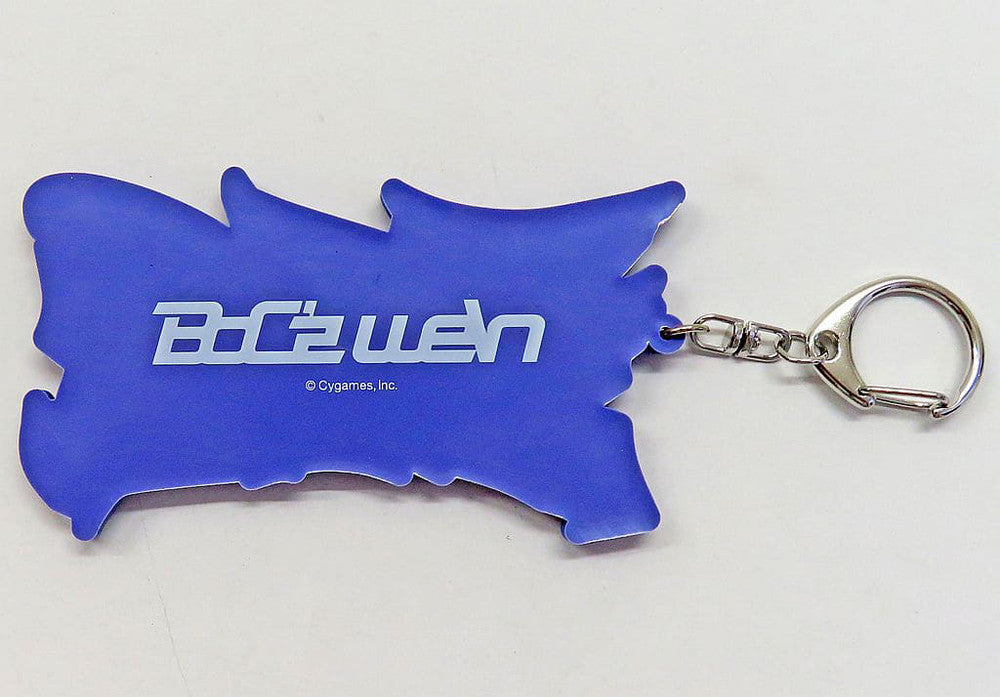 Team AM × i BoC’z Official BIG Logo Rubber Keychain - Umamusume Pretty Derby (Cygames) - Approx 116×71×6mm (Pre-owned)