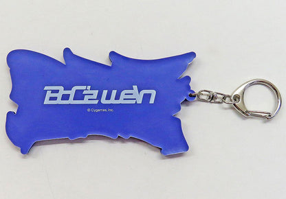 Team AM × i BoC’z Official BIG Logo Rubber Keychain - Umamusume Pretty Derby (Cygames) - Approx 116×71×6mm (Pre-owned)