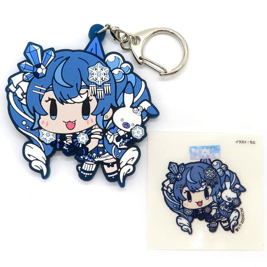 Snow Miku 2025 Tsumamare Pinch Mascot & Sticker Set - Hatsune Miku Accessory Set (Approx. 70 x 60 mm / 40 mm) - Cospa - Pre-owned