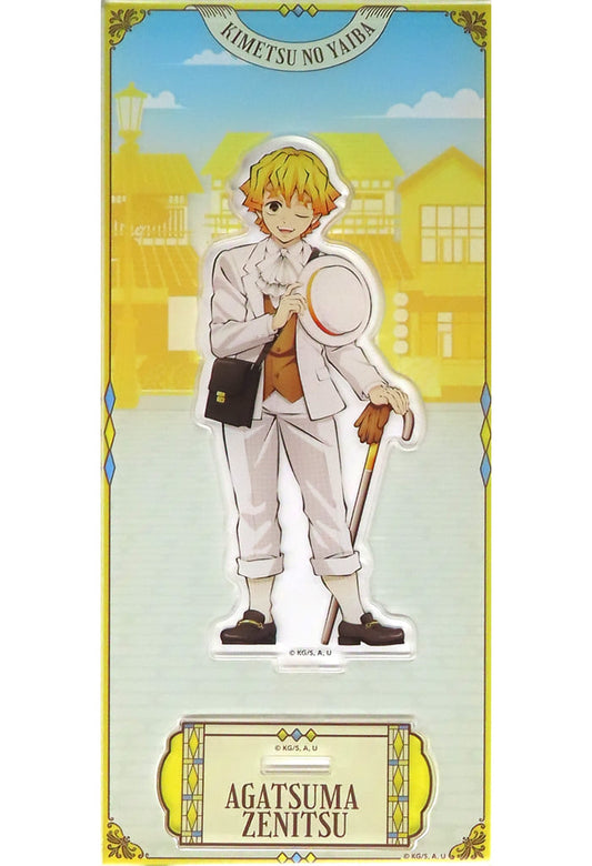 Zenitsu Agatsuma Acrylic Stand - Demon Slayer: Kimetsu no Yaiba Relo Hotels & Resorts Collaboration - Approx. 90 x 200 mm