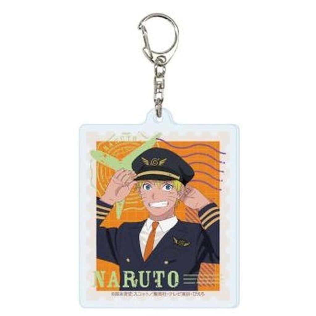 Naruto Uzumaki Acrylic Keychain - Naruto: Shippuden in TV Tokyo Honpo / Pilot Ver. A3 (Approx. 65 x 65 mm) - Pre-owned