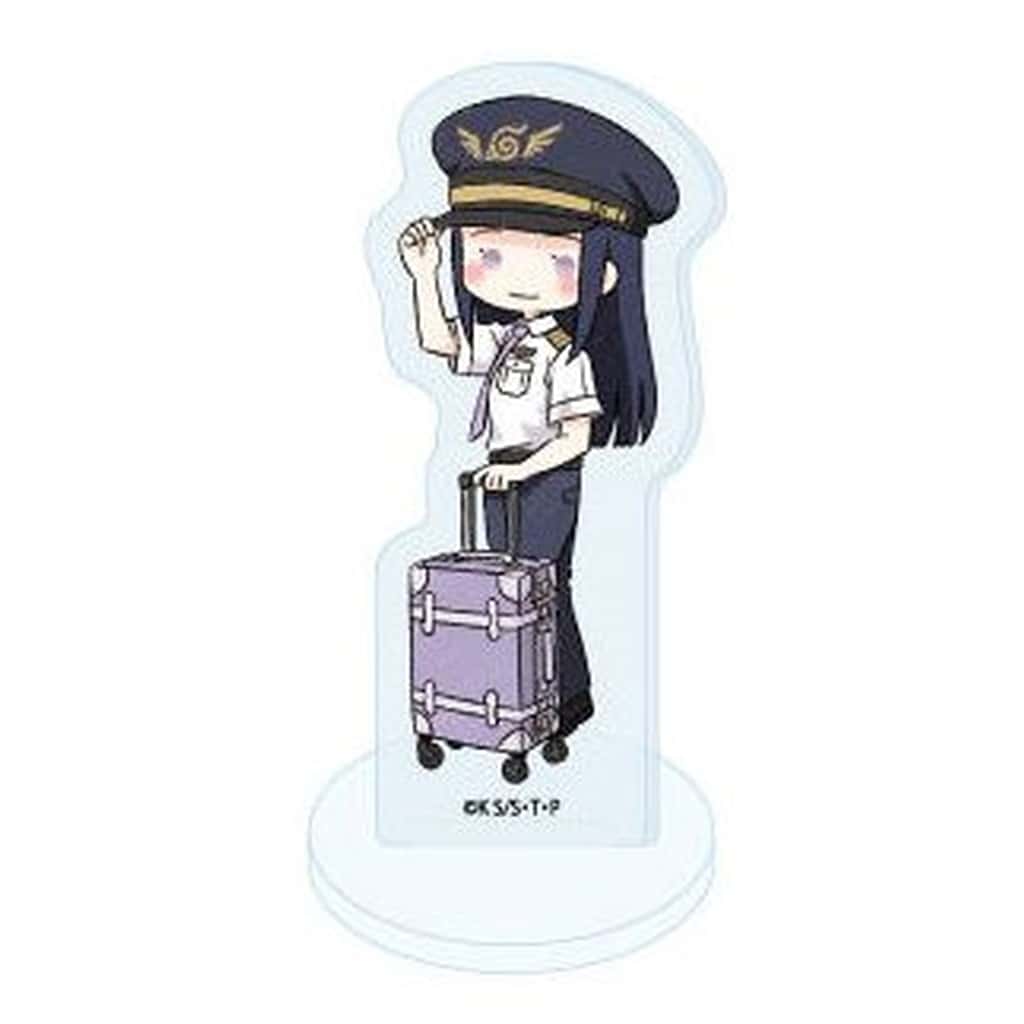 Hinata Hyuga Acrylic Petit Stand (Pilot ver., Graph Art Illustration) - Naruto Shippuden Official Goods by A3 - Approx. 70 x 70 x 3 mm - Pre-owned