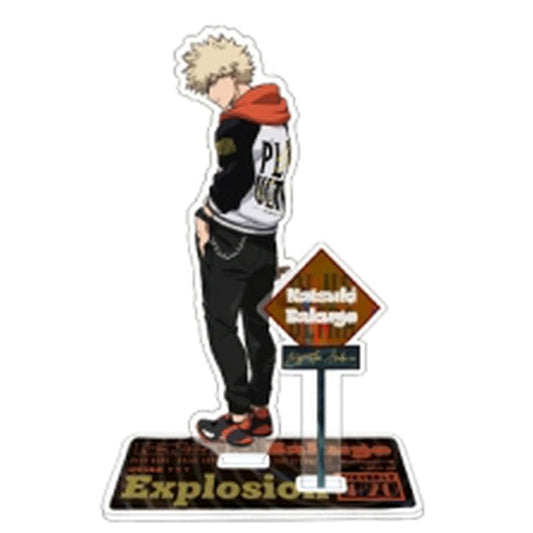 Katsuki Bakugo Acrylic Stand - "SUKAJAN" Outfit (Approx. 90 x 180 mm) YTE - My Hero Academia - Pre-owned