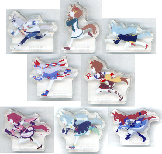 Umamusume: Cinderella Gray Korotto Acrylic Figure Collection Yuru Palette — Full 8-Piece Set (Movic, ~6.5cm)