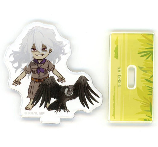 Tomura Shigaraki Acrylic Stand — My Hero Academia x Tobu Zoo 2025 Trading Chibi Animal Interaction ver. (ARMA BIANCA) Approx. 60 x 50 mm — Pre-owned