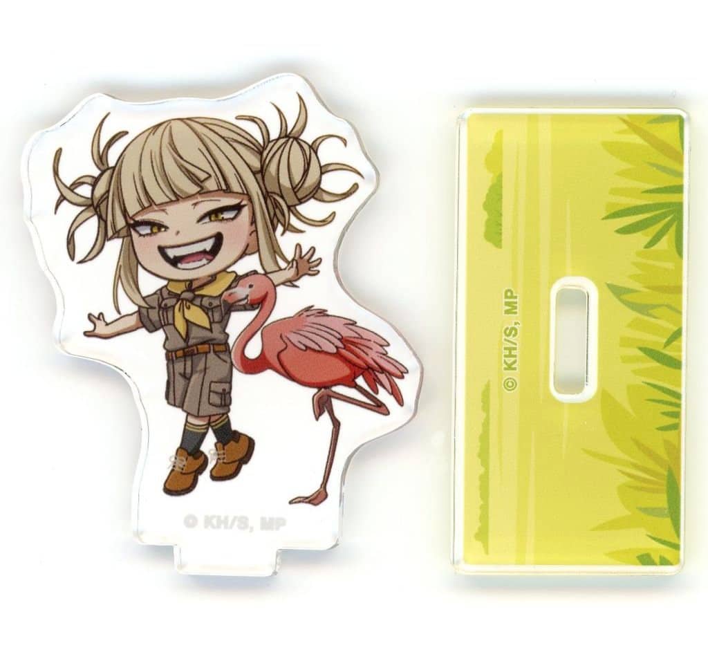 Himiko Toga Acrylic Stand - My Hero Academia × Tobu Zoo 2025 Trading Chibi Character 'Animal Interaction' Ver. (ARMA BIANCA, Approx. 60 x 50 mm) - Pre-owned