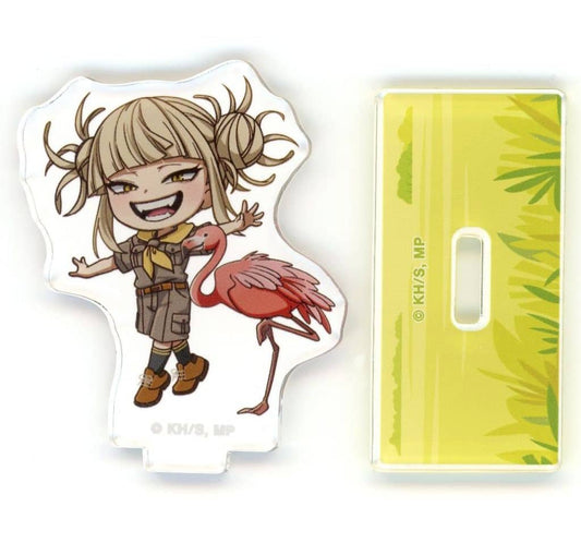 Himiko Toga Acrylic Stand - My Hero Academia × Tobu Zoo 2025 Trading Chibi Character 'Animal Interaction' Ver. (ARMA BIANCA, Approx. 60 x 50 mm) - Pre-owned