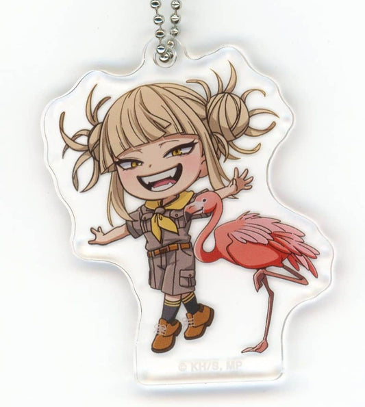 Himiko Toga Acrylic Keychain - My Hero Academia x Tobu Zoo 2025 Trading Chibi Animal Interaction Ver. (Approx. 60 x 40 mm)
