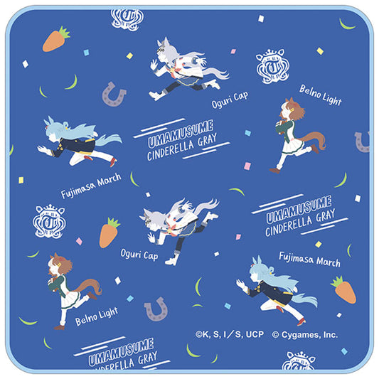 A. Group Yuru Palette Hand Towel - Umamusume: Cinderella Gray (Movic) 25×25 cm Cotton - Pre-owned