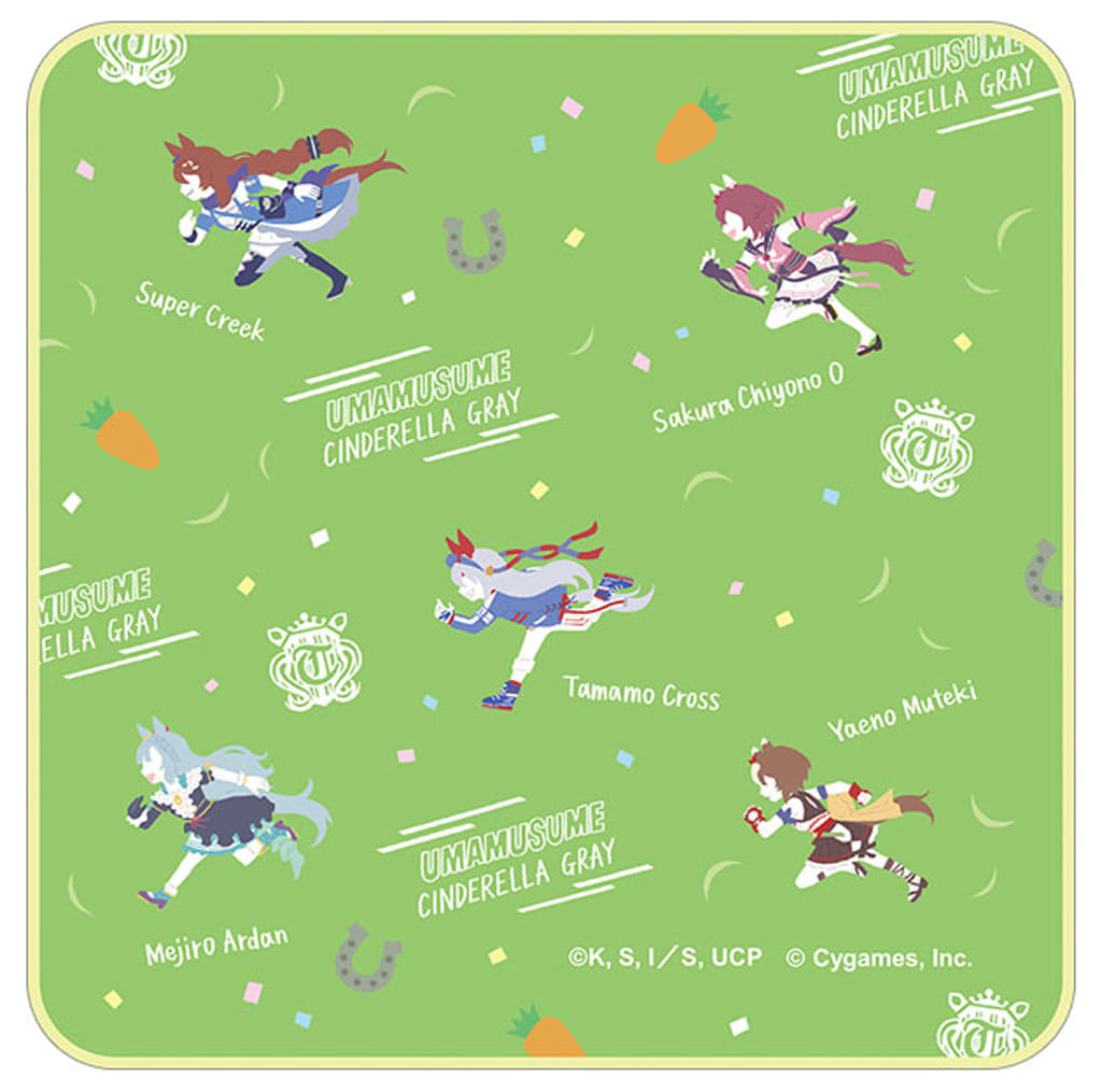 Yuru Palette Hand Towel 25×25 cm - Umamusume: Cinderella Gray - Movic Cotton Hand Towel (Pre-owned)