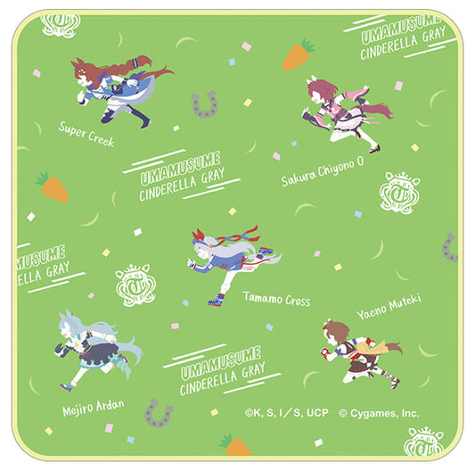 Yuru Palette Hand Towel 25×25 cm - Umamusume: Cinderella Gray - Movic Cotton Hand Towel (Pre-owned)