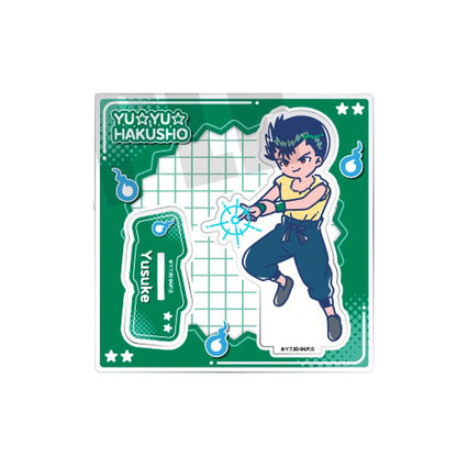Yusuke Urameshi Acrylic Stand Retro Pop - Yu Yu Hakusho (Approx. 110 x 110 mm) Pre-owned by Playful Mind Company