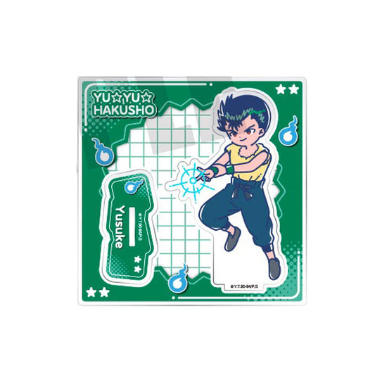 Yusuke Urameshi Acrylic Stand Retro Pop - Yu Yu Hakusho (Approx. 110 x 110 mm) Pre-owned by Playful Mind Company