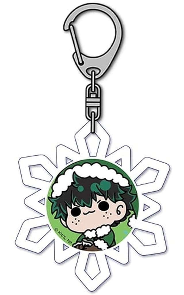 Izuku Midoriya Christmas mochocho Acrylic Keychain - My Hero Academia - Toho - Approx. 70 x 70 mm (Pre-owned)
