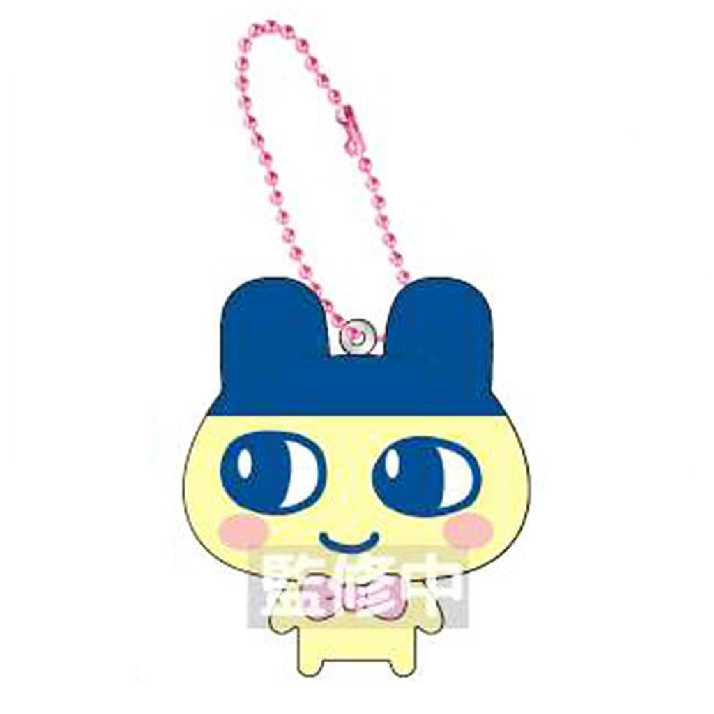 Mametchi Flocked Mascot Keychain - Tamagotchi