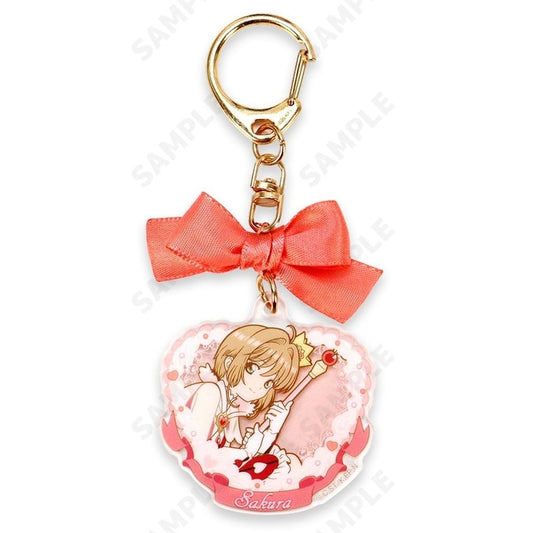 Sakura Kinomoto (C) Ribbon Acrylic Keychain - Cardcaptor Sakura - sweets - Approx. 50 x 70 mm - Pre-owned, No. 3