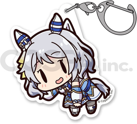 Hishi Miracle Acrylic "Tsumamare" Keychain - Cospa 60mm Pinched-Style Character Charm (Umamusume: Pretty Derby)
