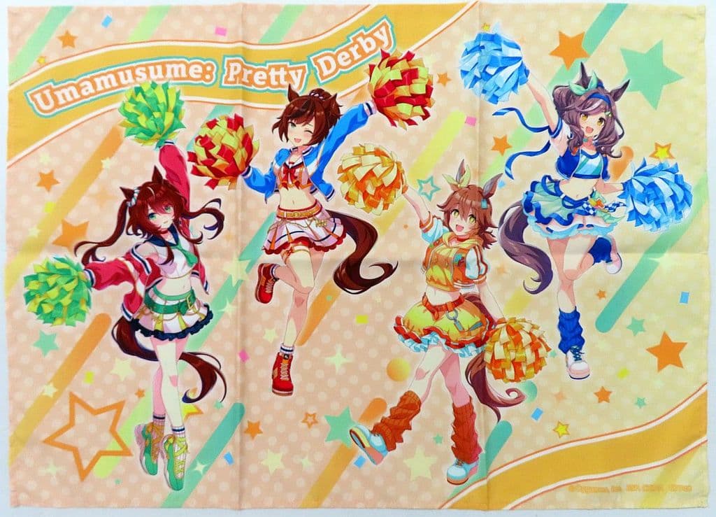 Win Variation / Nice Nature / Matikanefukukitaru / Matikane Tannhauser CHEER FOR YOU! Big Visual Cloth (A2) — Ichiban Kuji Umamusume Pretty Derby 12th Edition C Prize (BANDAI SPIRITS, Pre-owned)