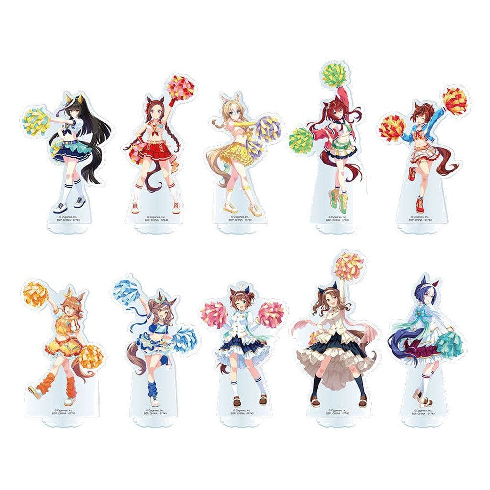 CHEER FOR YOU! Acrylic Stand Full Set (10pcs) - Ichiban Kuji Umamusume Pretty Derby 12th Series D Prize - BANDAI SPIRITS - Approx. 10–12cm