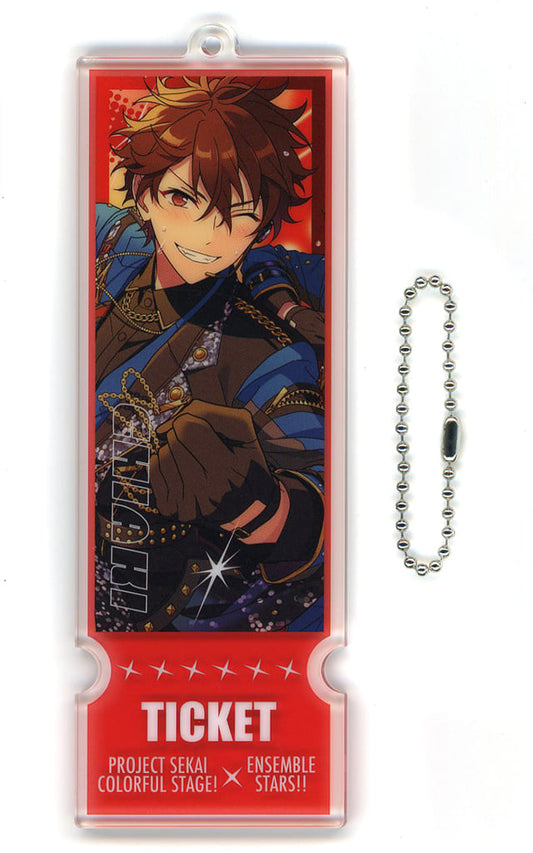 Chiaki Morisawa Acrylic Ticket-Style Keychain (EX) - Project SEKAI COLORFUL STAGE! feat. Hatsune Miku × Ensemble Stars!! - Sega - Approx. 12 cm (Pre-owned)