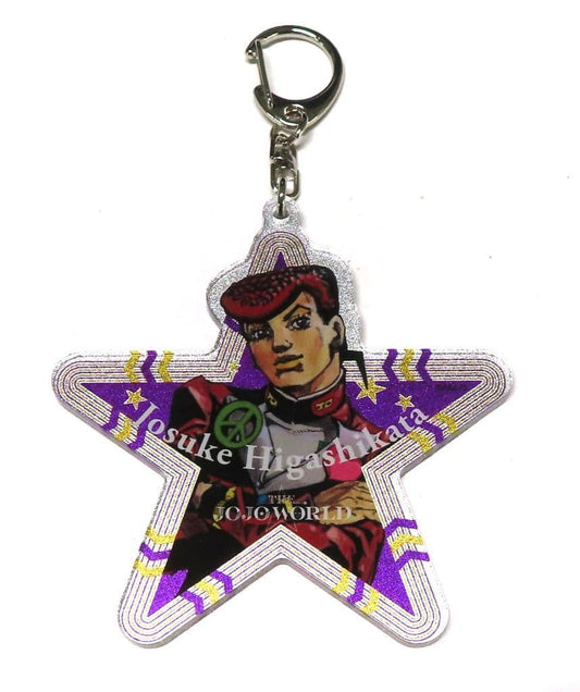 Josuke Higashikata Acrylic Keychain - JoJo's Bizarre Adventure THE★JOJO WORLD (Approx. 80 x 100 mm / 3.15×3.94 in) - Bandai Namco Experience (Pre-owned)