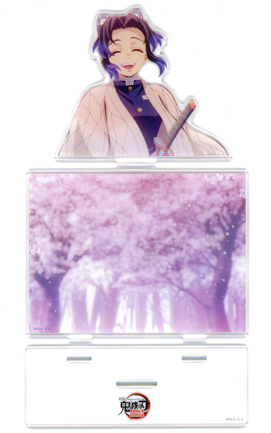 Shinobu Kocho Acrylic Stand (Scene Photo B) - Demon Slayer: Kimetsu no Yaiba Movie Collaboration ufotable Cafe × Machi★Asobi CAFE - Approx. 140 x 107 mm (Pre-owned)