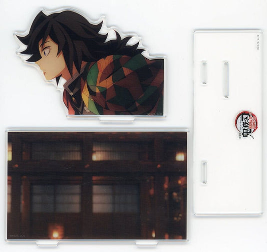 Giyu Tomioka Acrylic Stand - Demon Slayer: Kimetsu no Yaiba (ufotable Cafe × Machi★AsobiCAFE Collaboration) Approx. 134 x 85 mm (Pre-owned)