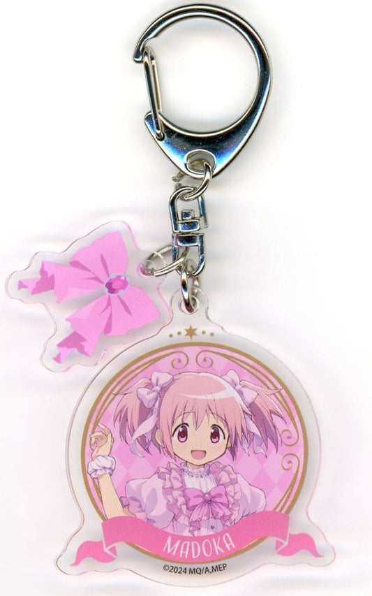 Madoka Kaname Ribbon Acrylic Charm - Puella Magi Madoka Magica Magia Day 2025 Half Anniversary (Aniplex, Approx. 50 x 54 mm) - Pre-owned