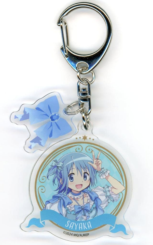 Sayaka Miki Ribbon Parts Acrylic Charm - Puella Magi Madoka Magica Magia Exedra "Magia Day 2025 -Half Anniversary-" (Aniplex, Pre-owned, Approx. 50 x 54 mm)