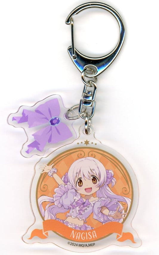 Nagisa Momoe Acrylic Charm with Ribbon Parts - Puella Magi Madoka Magica Magia Day 2025 Half Anniversary (Approx. 50 x 54 mm, Aniplex, Pre-owned)