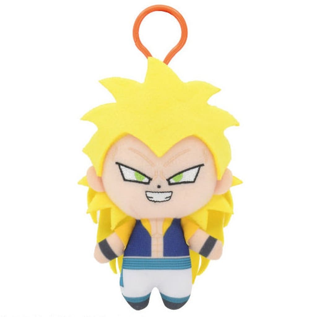 Super Saiyan 3 Gotenks Chibi Plush Mascot with Plastic Hook - Dragon Ball