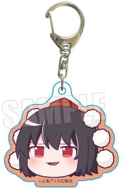 Aya Shameimaru (Yukkuri) Acrylic Keychain - Touhou Project - Bell House - Approx. 5.6 cm x 5.6 cm - Pre-owned