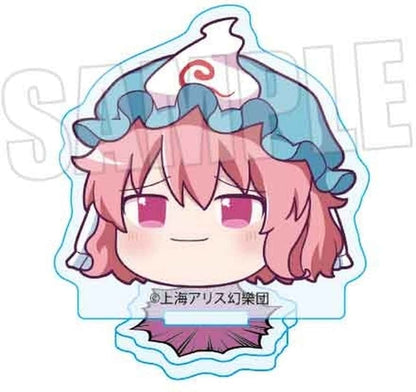 Yuyuko Saigyouji (Yukkuri) Mini Acrylic Stand - Touhou Project - Bell House - approx. 5 cm x 5 cm - Pre-owned