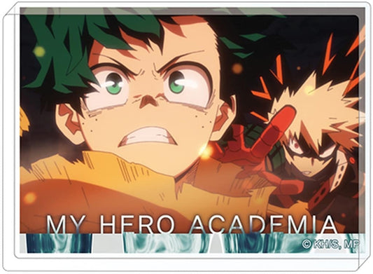 Izuku Midoriya & Katsuki Bakugo Acrylic Block - My Hero Academia Acrylic Block Collection 7th OP/ED (Movic, Approx. 6.8 cm) Pre-owned